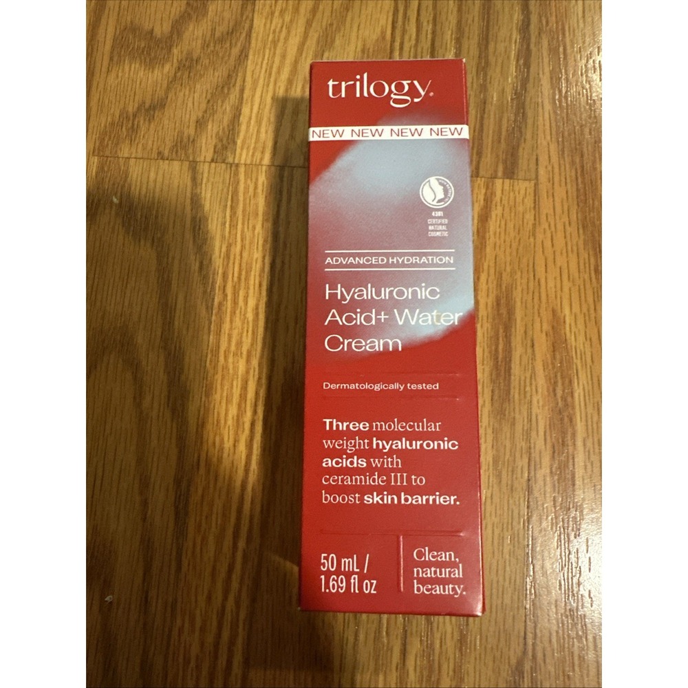 New In Box Trilogy Hyaluronic Acid + Water Cream, 1.69 fl oz (50 ml)